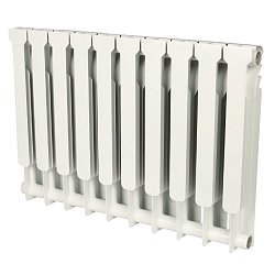 Радиатор биметаллический Rommer Profi BM 500 BI500-80-80-150 RBM-1210-050010, 10 секций (RAL9016)