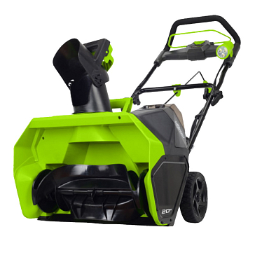 Изображение товара Снегоуборщик аккумуляторный Greenworks 2600007UG, 40V, 51 см, бесщеточный, с 1хАКБ 5 Ач и ЗУ