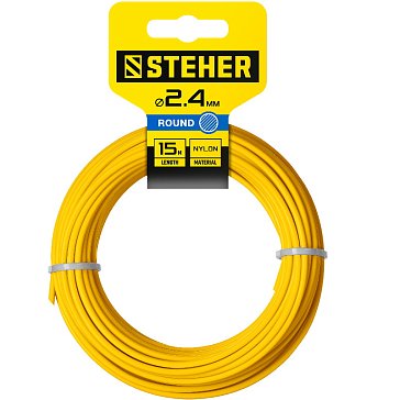 Изображение товара Леска для триммера Steher 75001-2.4 круг, 2.4 мм, 15 м
