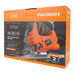 Электрический лобзик Patriot LS 650 (570 вт, маятниковый тип, регулировка числа оборотов, бытовой)