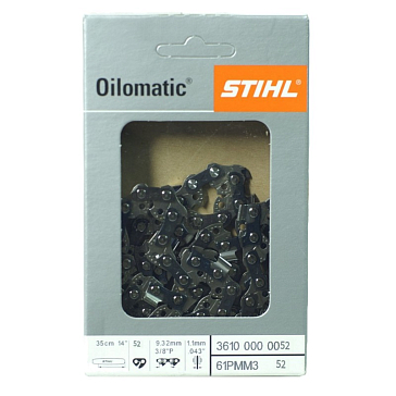 Изображение товара Цепь для бензопилы Stihl 61PMMC3 52 звена 3/8 дюйм 35 см