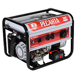 Бензиновый электрогенератор Ресанта БГ 6500 Э 64/1/46