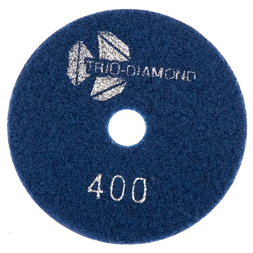Изображение товара Алмазный гибкий шлифовальный круг Trio-Diamond №400 100 мм для камня и бетона