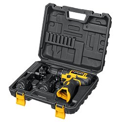 Дрель-шуруповерт Steher CD-120-2 12 В, 30 Нм, 2 АКБ (2 Ач), кейс