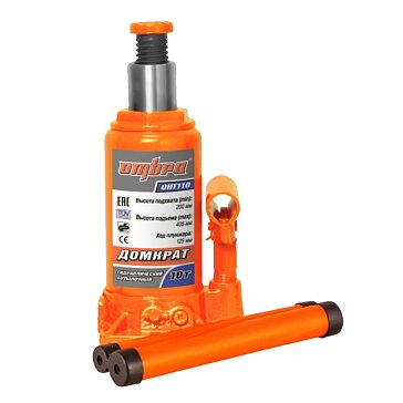 Изображение товара Домкрат гидравлический профессиональный Ombra OHT110 055413, 10 т., 200-405 мм