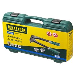 Расширитель-калибратор для муфт под пайку труб из цветного металла Kraftool 23650-H12, d 10,12,15,18,22,28мм, 1/4",3/8",1/2",5/8",3/4", бокс