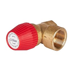 Клапан предохранительный Stout для отопления 2.5 бар 1/2"x3/4" (477.127) SVS-0010-002515