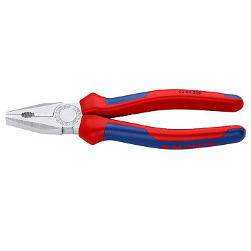 Изображение товара Плоскогубцы комбинированные Knipex KN-0305200, 200 мм, хром, 2-компонентые ручки