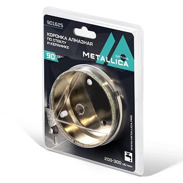 Изображение товара Коронка алмазная Metallica Optima 901625 для волнистого стекла и плитки