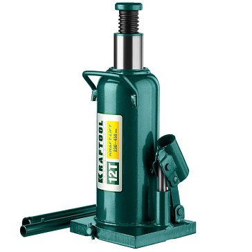 Изображение товара Домкрат гидравлический бутылочный Kraftool "Kraft-Lift" 43462-12 43462-12_z01, сварной, 12т, 230-458мм
