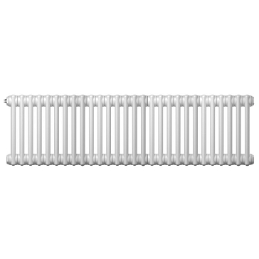 Изображение товара Радиатор трубчатый Zehnder Charleston 2050, 28 секций, боковое подключение, 1/2", RAL9016, НС-1324218