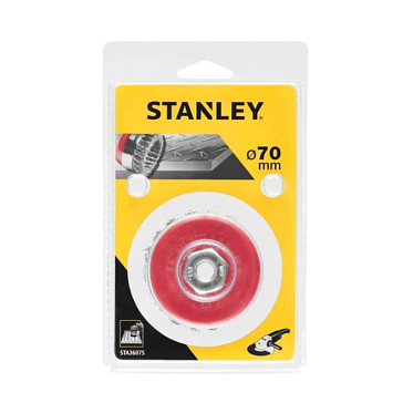 Изображение товара Чашечная стальная щетка Stanley STA36075-XJ 70 мм для УШМ
