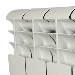 Радиатор биметаллический Rommer Profi BM 500 BI500-80-80-150 RBM-1210-050004, 4 секции (RAL9016)