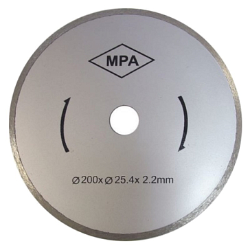 Изображение товара Круг алмазный Энкор 25502 200х25.4х2.2 мм сплошной мокрый рез по плитке