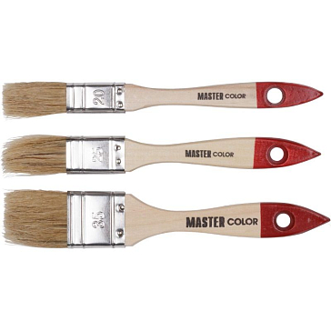 Изображение товара Набор кистей флейцевых Master Color 30-0502 из натуральной щетины, 3 шт