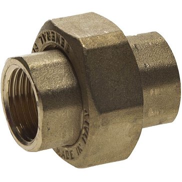 Изображение товара Соединитель General Fittings 51037-G/G-1/2 с накидной гайкой латунь1/2