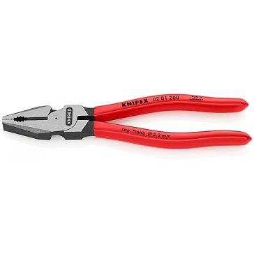 Изображение товара Плоскогубцы Knipex KN-0201200SB комбинированные особой мощности (200 мм, фосфатированные, обливные ручки)