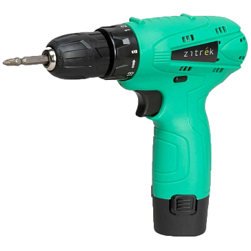 Изображение товара Аккумуляторная дрель-шуруповерт Zitrek Green 12 В 18 ступеней крутящего момента