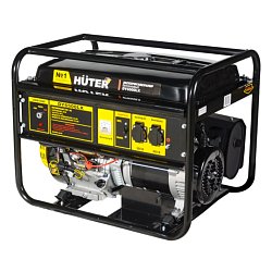 Газовый генератор для дома Huter DY6500LX (электростартер, номинальная мощность двигателя 5 кВт)