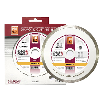 Изображение товара Круг отрезной алмазный PDT Marble 1А1R 820501CMR 200мм мокрый рез
