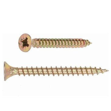 Изображение товара Шуруп универсальный Starfix SMZ2-45470-10, 6.0х90 мм желтый цинк (10 шт в зип-локе)