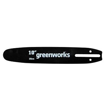 Изображение товара Шина для высотореза Greenworks 25 см 2953907 без цепи
