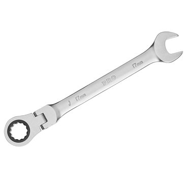 Изображение товара Ключ комбинированный Pro Startul PRO-7217, 17 мм, трещоточный, шарнирный 