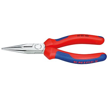 Изображение товара Длинногубцы с режущими кромками Knipex KN-2502140, 140 мм, фосфатированные, 2-комп ручки