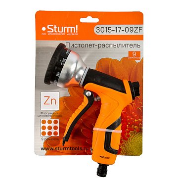 Изображение товара Пистолет для полива Sturm 3015-17-09ZF с 9 режимами распыления