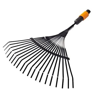 Изображение товара Веерные грабли Fiskars QuikFit 1000644 металлические для листьев