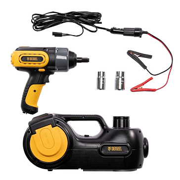 Изображение товара Электрогидравлический домкрат Denzel 51190, 1.5 т, 12В с гайковертом