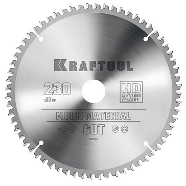 Изображение товара Пильный диск по алюминию Kraftool Multi Material 36953-230-30, 230 х 30 мм