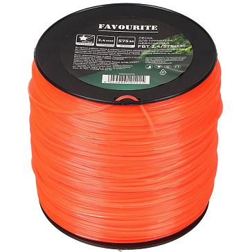 Изображение товара Леска для триммера Favourite FBT 2.4/575star, 2,4 мм, 575 м, звезда