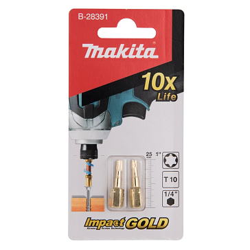 Изображение товара Насадка Makita Impact Gold T10 B-28391, 25 мм, 2 шт.