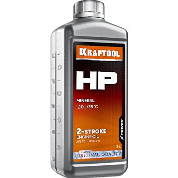 Изображение товара Масло минеральное для 2-тактных двигателей Kraftool HP 41500-1 1л