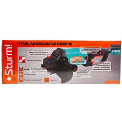 Угловая шлифмашина Sturm AG9023R (мощность инструмента 2100 вт, круг 230 мм, число оборотов/мин 6000)