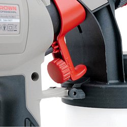Электрический бытовой краскопульт Crown CT31013, объем бачка 0,9 л, мощность 400 Вт, регулировка