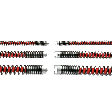 Изображение товара Спираль для прочистки труб Voll 7.72444, тип S-SMK-22, усиленная с пластиковым сердечником, 22 мм х 4,5 м