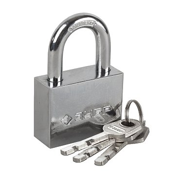 Изображение товара Замок Зубр "МАСТЕР" 3710-60_z01 навесной, стальной корпус, закаленная дужка, 60мм 