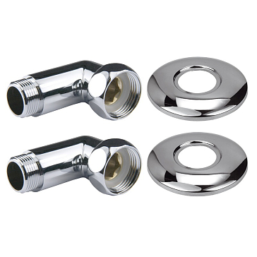 Изображение товара Угловое соединение для полотенцесушителя Point PN00006 хром 1"х3/4"