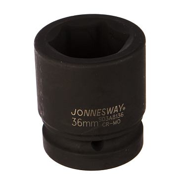Изображение товара Головка торцевая ударная Jonnesway S03A8136 36мм 1 дюйм хром для ударных ключей