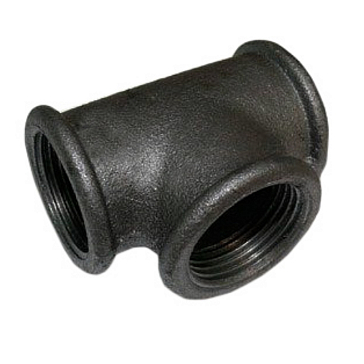 Изображение товара Тройник прямой Ду-25 из чугуна для горячей воды и отопления