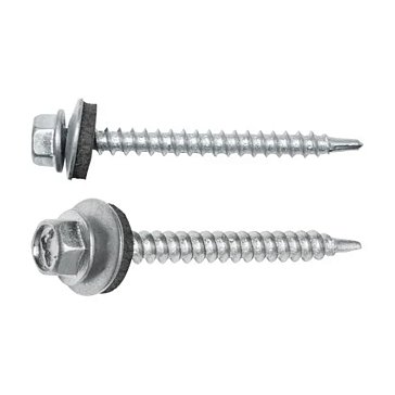 Изображение товара Саморез кровельный Starfix SMP2-83809-100 4.8х25 мм цинк, шайба с прокл., PT1 (100 шт.)