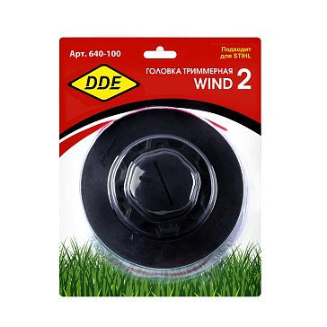 Изображение товара Головка триммерная DDE Wind 2 640-100 полуавтоматическая