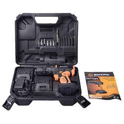 Аккумуляторная ударная дрель-шуруповерт Вихрь ДА-18Л-2КУ/Б 72/14/23 (напряжение 18в, быстрозажимной)