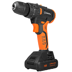 Аккумуляторная ударная дрель-шуруповерт Вихрь ДА-18Л-2КУ/Б 72/14/23 (напряжение 18в, быстрозажимной)