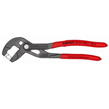 Изображение товара Щипцы для хомутов с защёлкой Knipex KN-8551250C, 250 мм, узкая голова, для труднодоступных мест