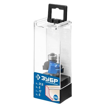 Изображение товара Фреза кромочная калевочная №7 Зубр Профессионал 31.8x17мм радиус 8мм