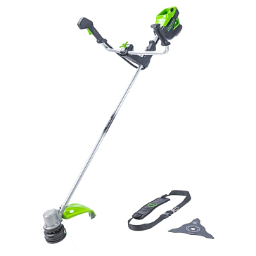 Изображение товара Триммер аккумуляторный Greenworks GD82BCB 2110707, 82 В, без АКБ и ЗУ