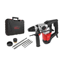 Перфоратор Wortex RH 3231-1 RH323111129, в кейсе + 2 зубила, 3 сверла, 1000 Вт, 4.8 Дж, 32 мм, 2 режима, SDS-plus